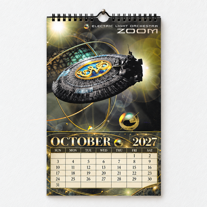 2027 Electric Light Orchestra ELO Album Cover Wall Calendar – Vintage Classic Rock Music Calendar, Jeff Lynne Fan Gift