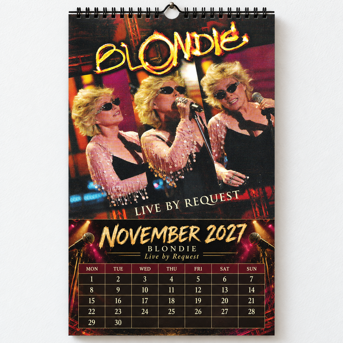 Blondie 2027 Album Cover Calendar - Classic Art Wall Planner, Music Keepsake Fan Gift