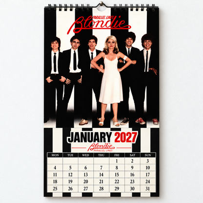 Blondie 2027 Album Cover Calendar - Classic Art Wall Planner, Music Keepsake Fan Gift