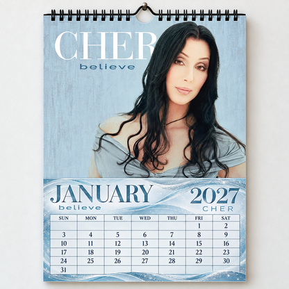 Cher 2027 Album Cover Calendar - Classic Art Wall Planner, Music Keepsake Fan Gift