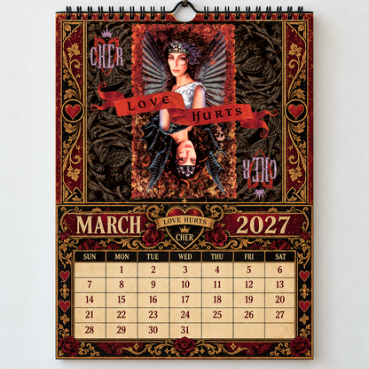 Cher 2027 Album Cover Calendar - Classic Art Wall Planner, Music Keepsake Fan Gift