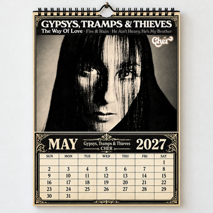 Cher 2027 Album Cover Calendar - Classic Art Wall Planner, Music Keepsake Fan Gift