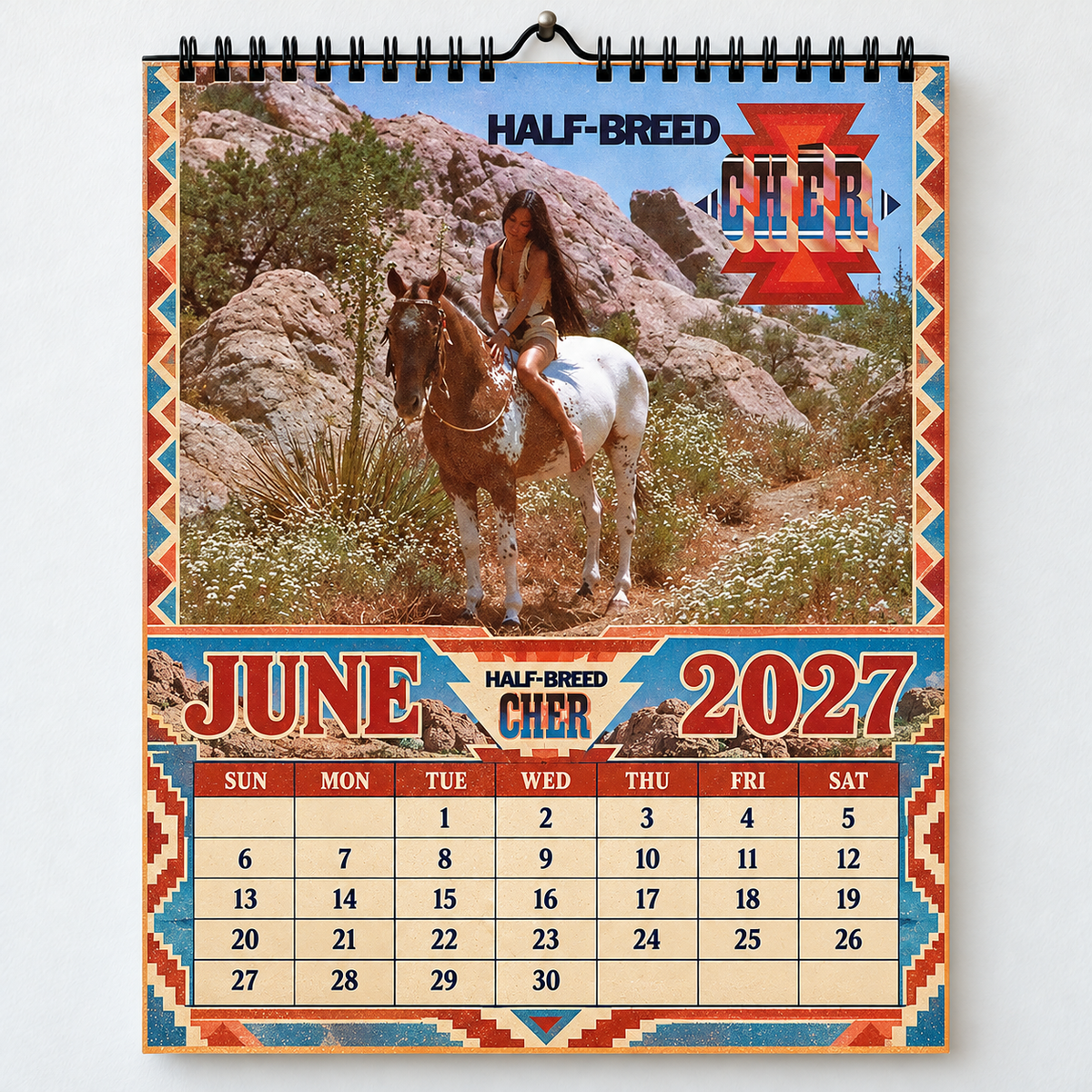 Cher 2027 Album Cover Calendar - Classic Art Wall Planner, Music Keepsake Fan Gift