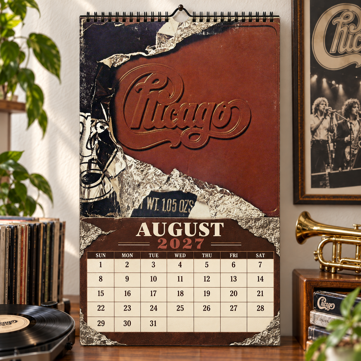 Chicago 2027 Album Cover Calendar - Classic Art Wall Planner, Music Keepsake Fan Gift