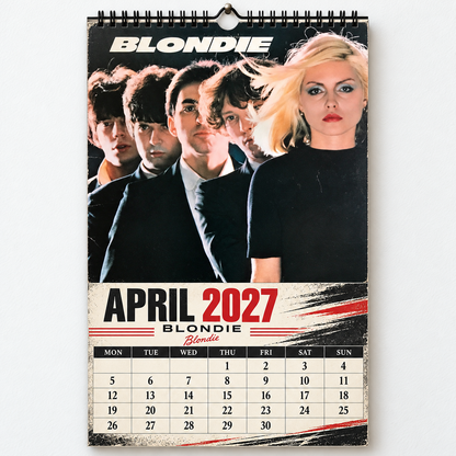 Blondie 2027 Album Cover Calendar - Classic Art Wall Planner, Music Keepsake Fan Gift