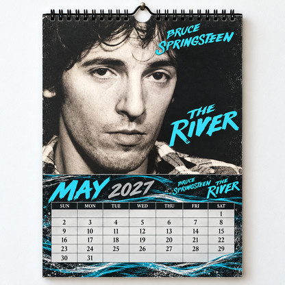 Bruce Springsteen 2027 Album Cover Calendar - Classic Art Wall Planner, Music Keepsake Fan Gift