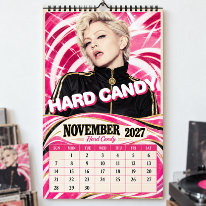 Madonna 2027 Album Covers Wall Calendar - Pop Queen Album Art Poster Calendar, Pop Music Merchandise Fan Holiday Gift