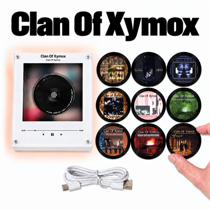 Clan Of Xymox MagTune Mini CD Player Light - Premium Darkwave Music Merchandise, Medusa Album Art LED Night Light Tabletop Lamp Decor Fan Gift