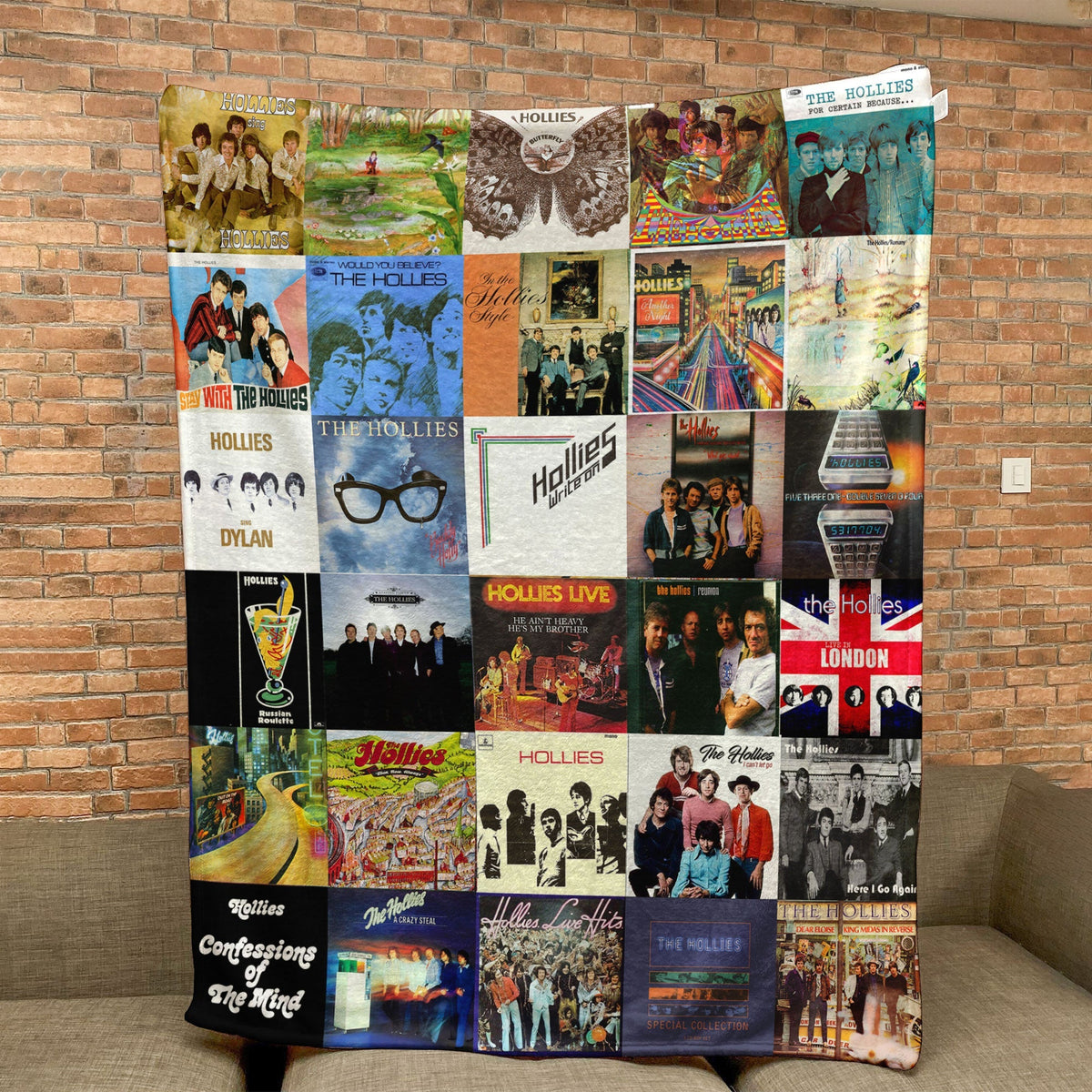 The Hollies Sherpa Blanket – A Classic Harmony of Nostalgic Album Art