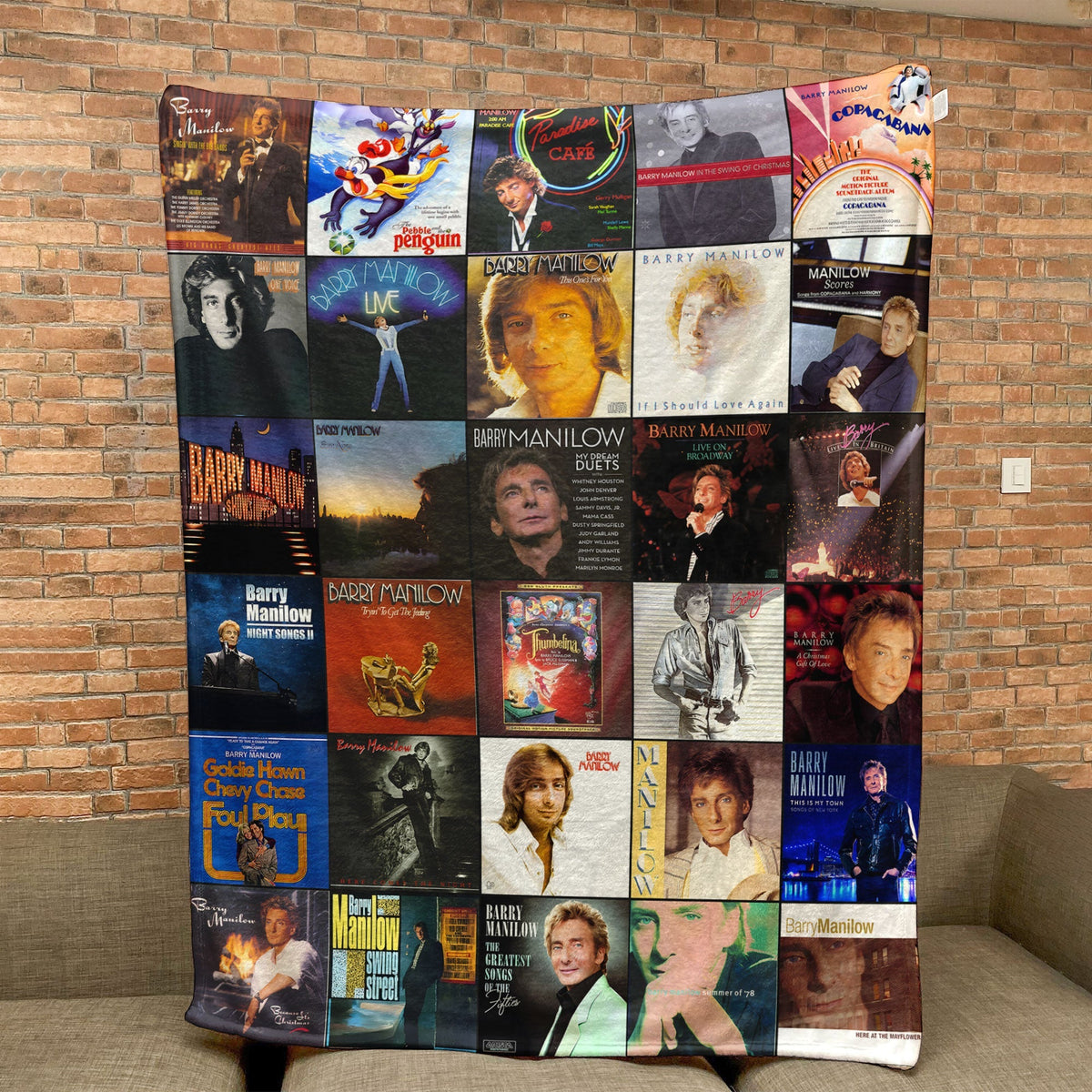 Barry Manilow Sherpa Blanket – A Cozy Tribute to Timeless Classics