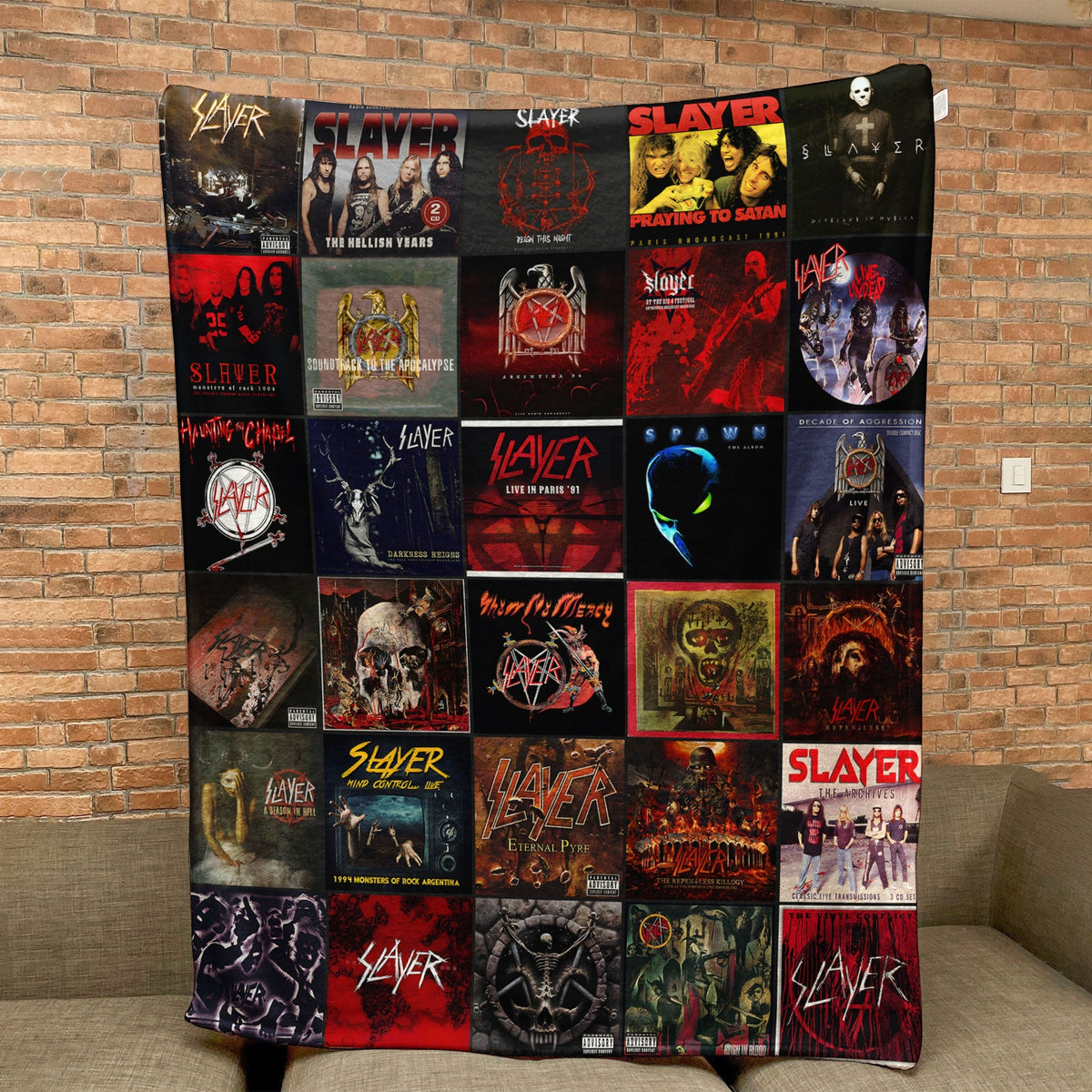 Slayer Sherpa Blanket – A Fierce Tribute to Metal Legends