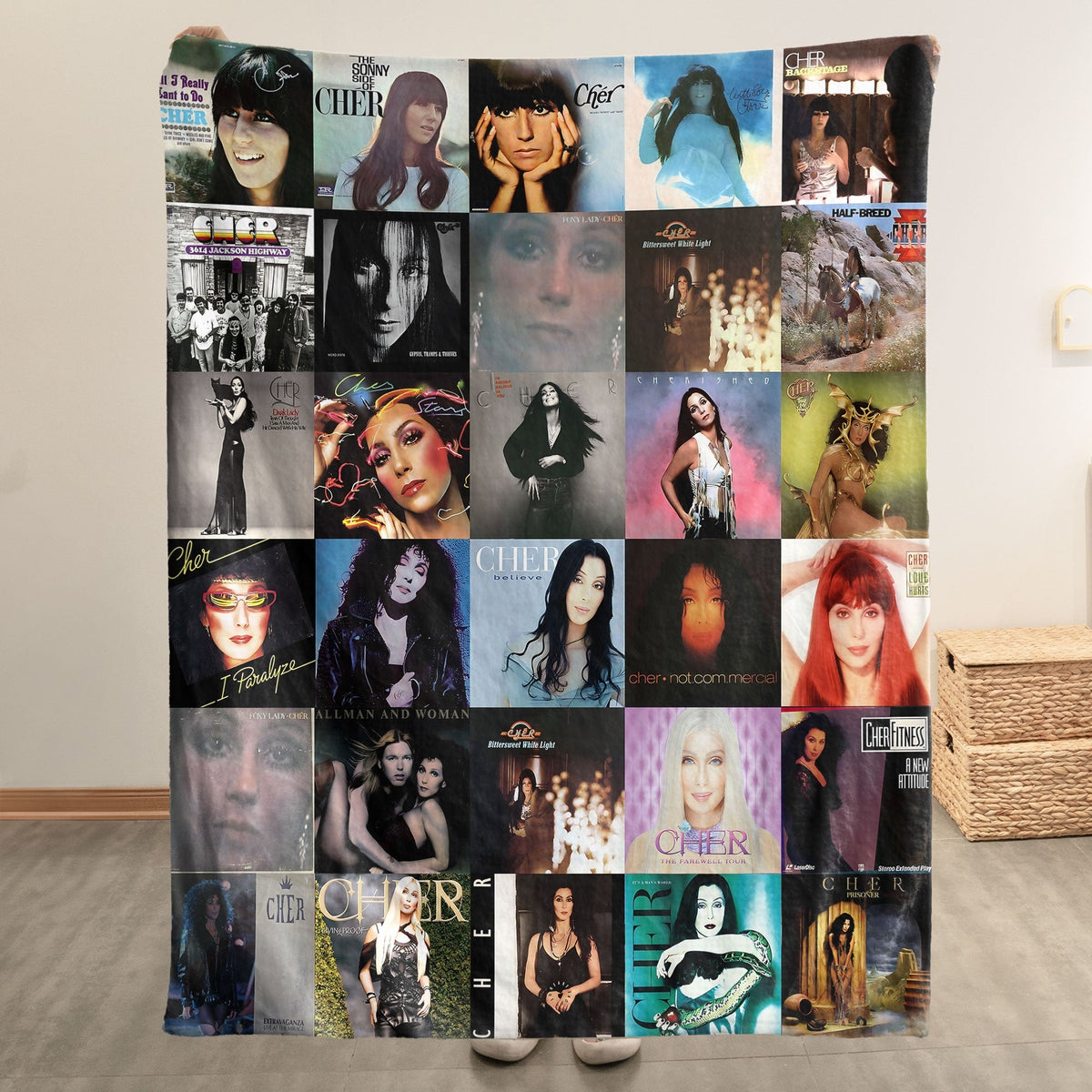 Cher Sherpa Blanket – A Glamorous Tribute to an Icon