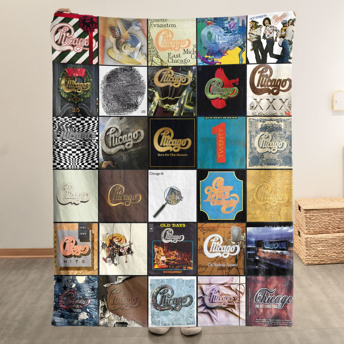 Chicago Sherpa Blanket – A Timeless Tribute to Classic Rock Legends