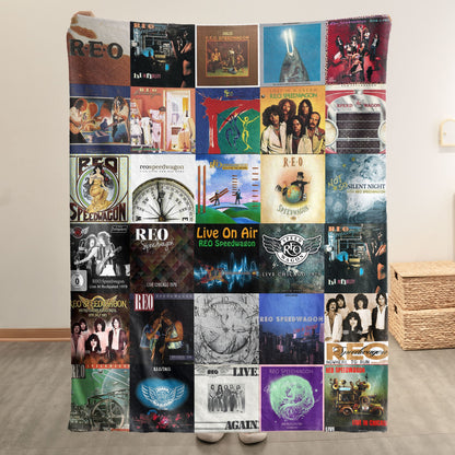REO Speedwagon Sherpa Blanket – A Warm Throwback to Rock’s Golden Moments