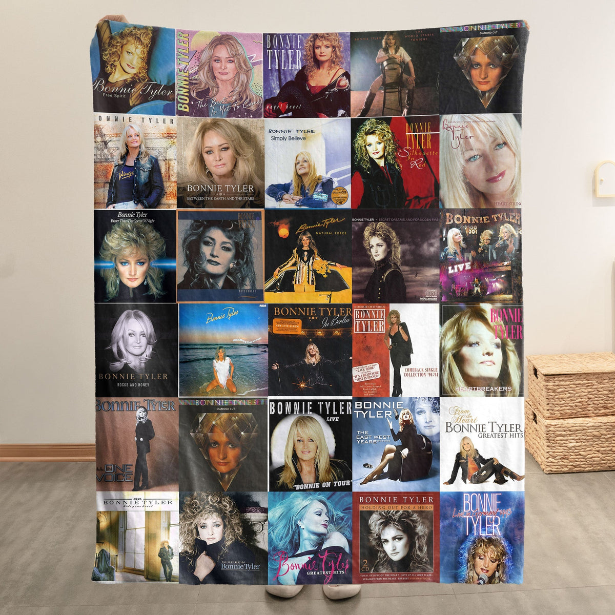 Bonnie Tyler Sherpa Blanket – A Timeless Tribute to a Rock Icon