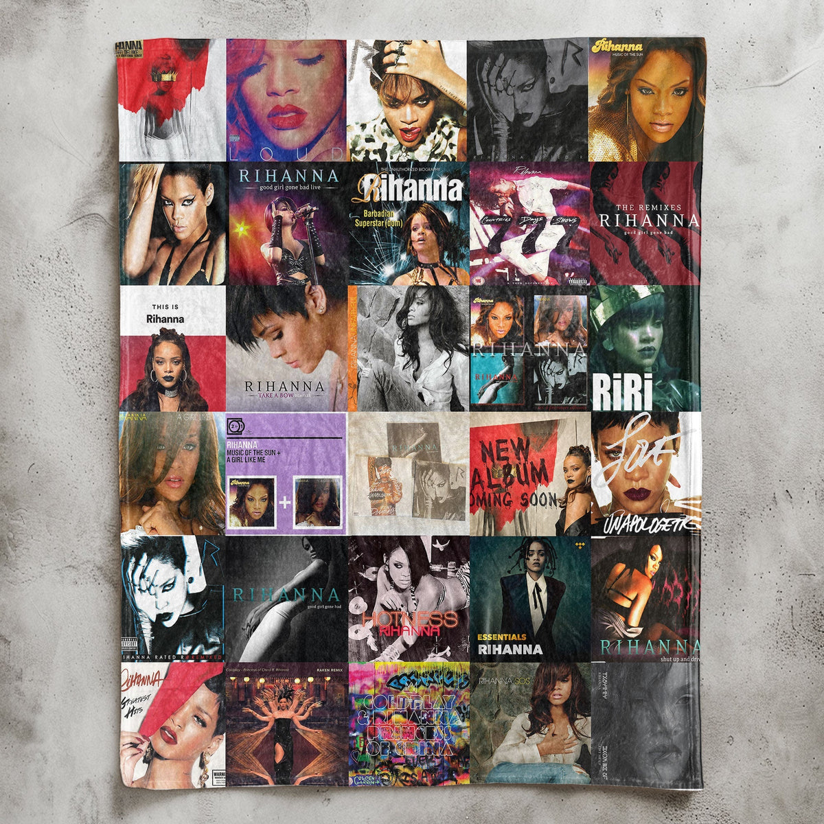 Rihanna Sherpa Blanket – A Bold, Iconic Tribute for True Navy Fans