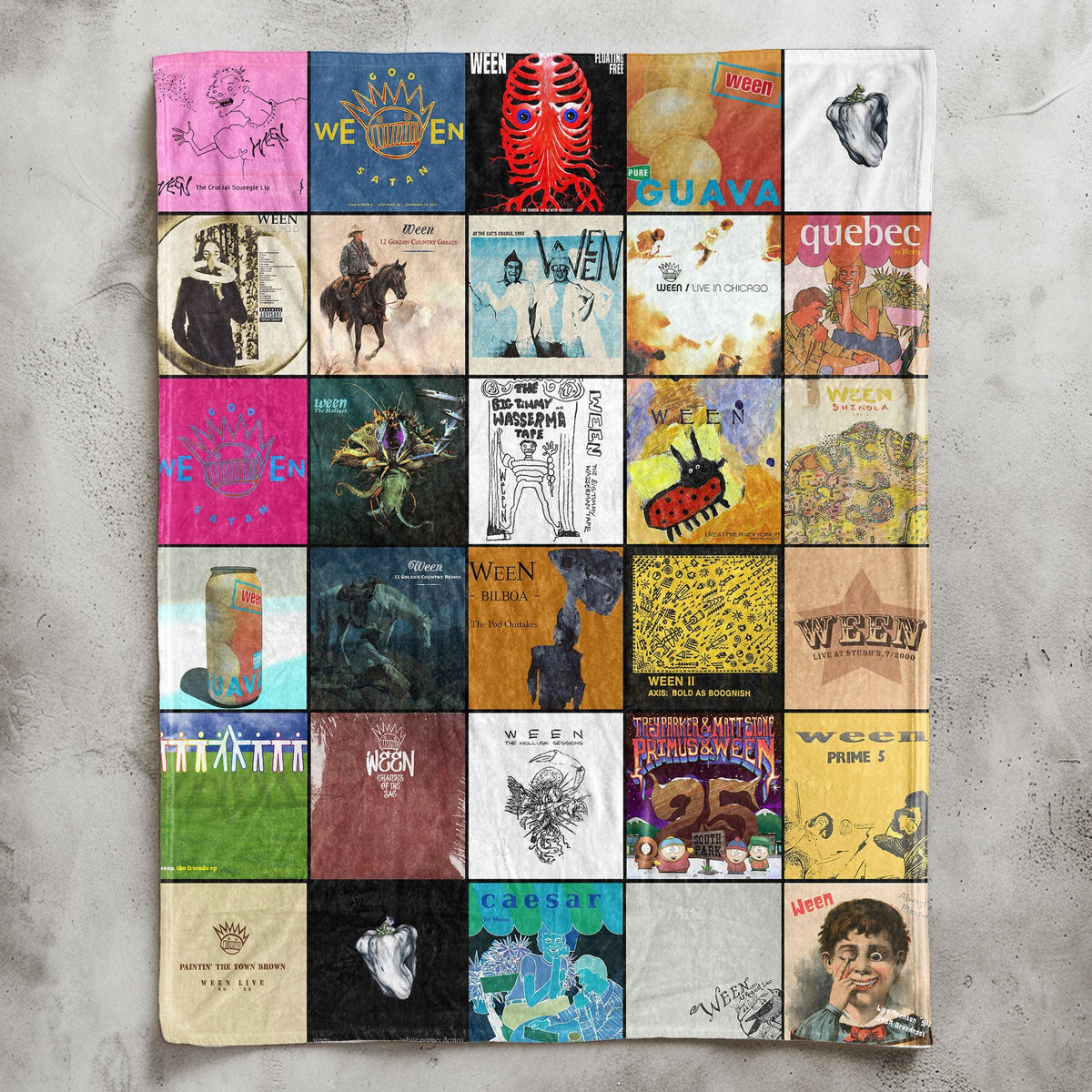 Ween Sherpa Blanket – A Nostalgic Trip Through Every Era