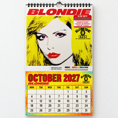Blondie 2027 Album Cover Calendar - Classic Art Wall Planner, Music Keepsake Fan Gift
