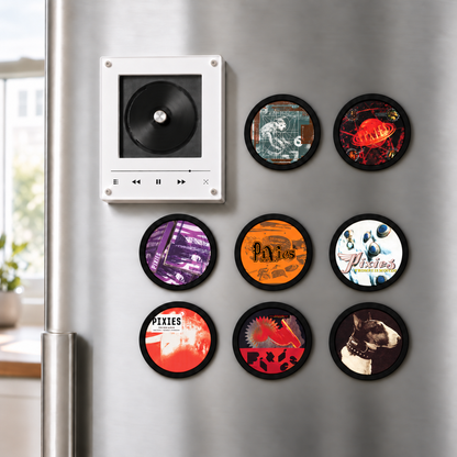Pixies MagTune Mini CD Player Light - Premium Alternative Rock Merchandise, Doolittle Album Art LED Night Light Tabletop Fan Gift