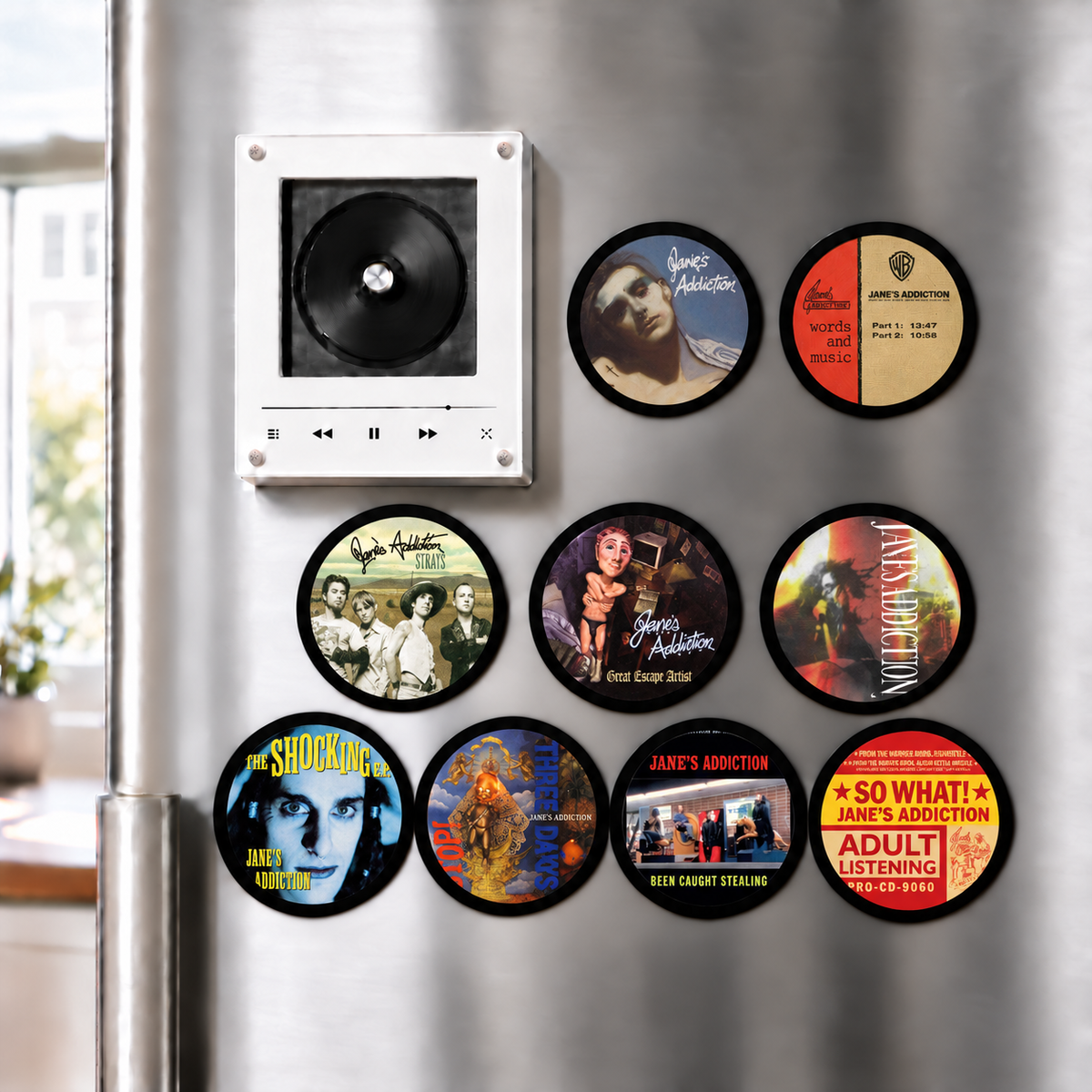 Jane's Addiction MagTune Mini CD Player Light - Premium Alt Rock Merchandise, Ritual de lo Habitual Album Art LED Night Light Gift