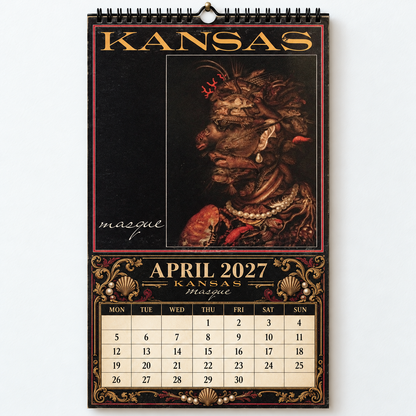 Kansas 2027 Wall Calendar - Album Cover Collage & Prog Rock Discography Art | Premium Classic Rock Fan Gift & Hanging Decor