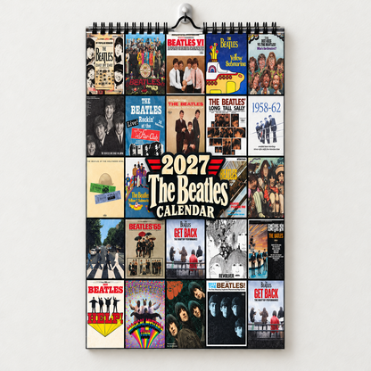The Beatles 2027 Album Covers Calendar - Abbey Road Art Collector Edition, Classic Pop Music Fan Gif