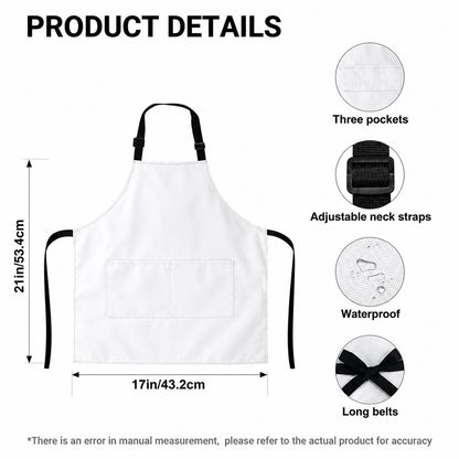 Grateful Dead Apron with Pocket - Stained Glass Skeleton Bertha Kitchen Cooking Apron, Rock Band Chef Fan Gift