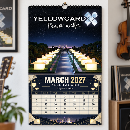 Yellowcard 2027 Wall Calendar - Album Cover Art & Pop Punk Discography Art | Fan Gift & Hanging Decor