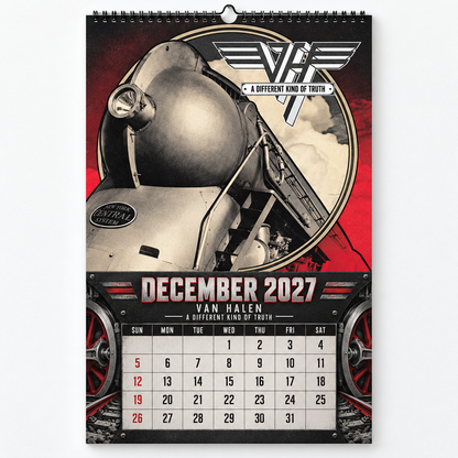 Van Halen 2027 Wall Calendar - Album Cover Art & Classic Rock Discography Art | Fan Gift & Hanging Decor