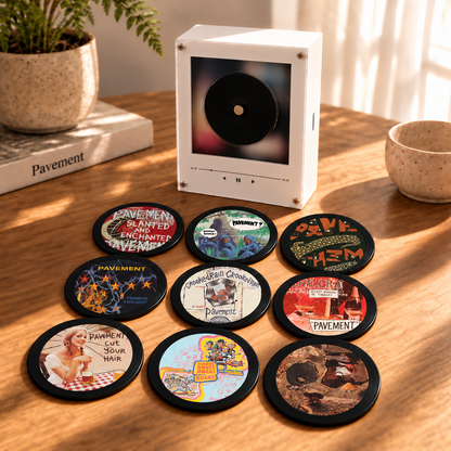 Pavement Album Cover MagTune Light Box - Glowing Mini CD Display Night Lamp, Desktop LED Art Frame for Music Collectors