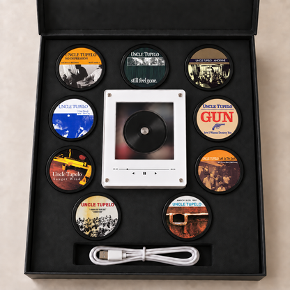 Uncle Tupelo MagTune Mini CD Player Light Box - Album Art Disc Night Light, USB Backlit Alternative Country Band Fan Gift