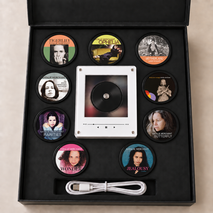 Natalie Merchant MagTune Mini CD Player Light Box - Album Art Disc Night Light, USB Backlit Alternative Pop Fan Gift