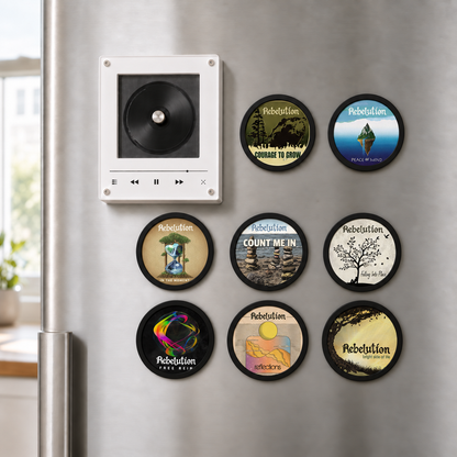 Rebelution MagTune Mini CD Player Light Box - Album Art Disc Night Light, USB Backlit Reggae Rock Fan Gift