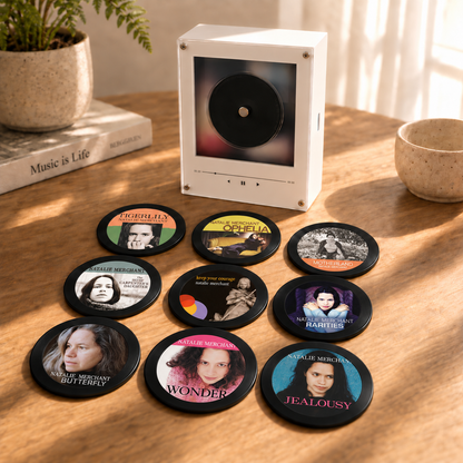 Natalie Merchant MagTune Mini CD Player Light Box - Album Art Disc Night Light, USB Backlit Alternative Pop Fan Gift