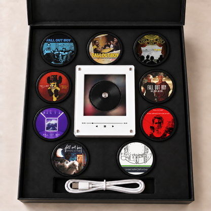 Fall Out Boy MagTune Mini CD Player Light - Premium Pop Punk Merchandise, Infinity on High Album Art LED Night Light Fan Gift
