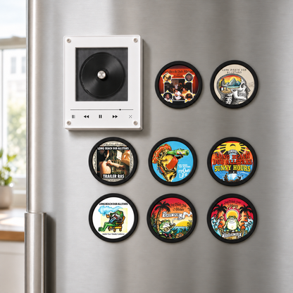 Long Beach Dub Allstars MagTune Mini CD Player Light Box - Album Art Disc Night Light, USB Backlit Reggae Rock Fan Gift