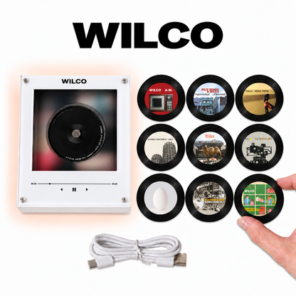 Wilco MagTune Mini CD Player Light Box - Album Art Disc Night Light, USB Backlit Alternative Rock Band Fan Gift