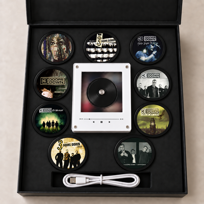 3 Doors Down MagTune Mini CD Player Light - Premium Alternative Rock Merchandise, The Better Life Album Art LED Night Light Gift