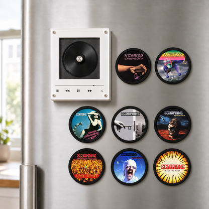 Scorpions MagTune Mini CD Player Light Box - Album Art Disc Night Light, USB Backlit Heavy Metal Hard Rock Band Fan Gift